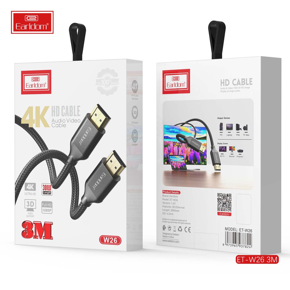 Earldom 4K HDMI Cable